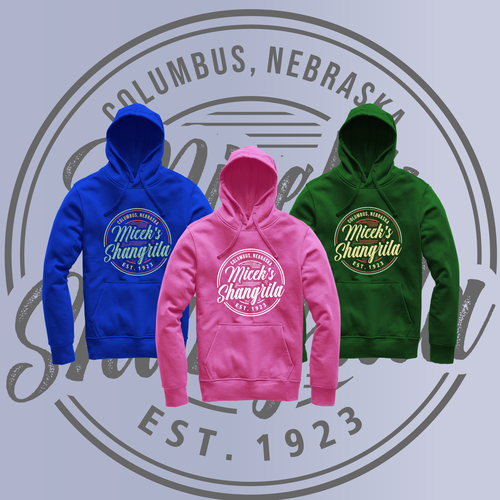 Retro hoodie illustration design for family owned bar Design by Ardi90