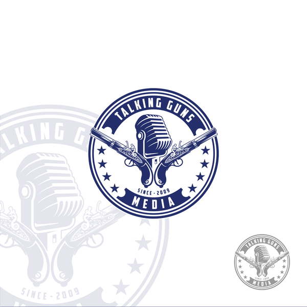 Design by Dante Art titled "TALKING GUNS MEDIA"