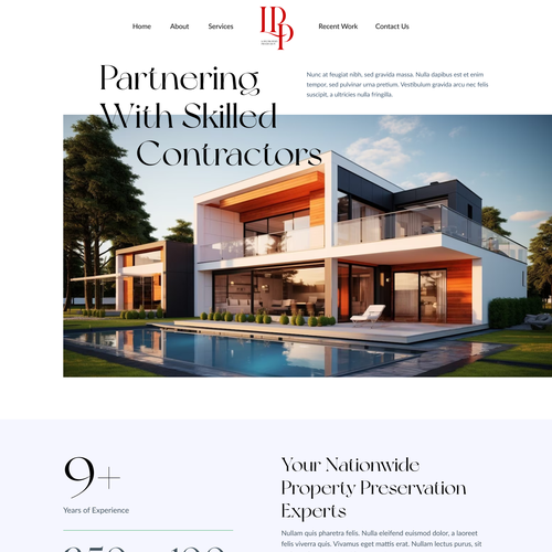 Design a Modern Property Preservation Website Company Design by MercClass