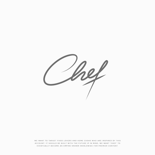 "CHEF": Food & Cooking Social Media Logo Design by NouNouArt