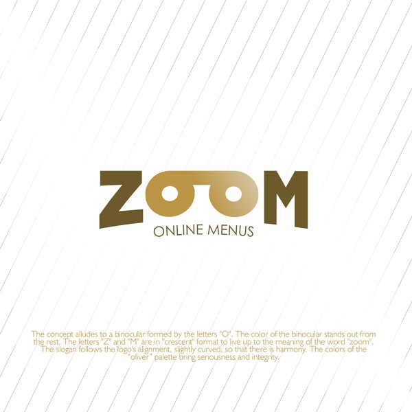 Simple and conceptual logo for Zoom Online Menus