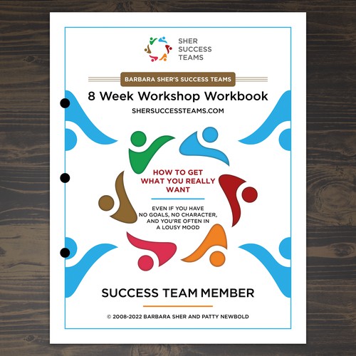 Workbook front cover for adults with big dreams - make me smile Design by Unboxing Studio