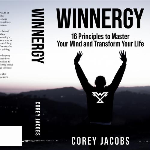 Design a sleek book cover for a man who wants to transform your mind and life! Design by Hisna