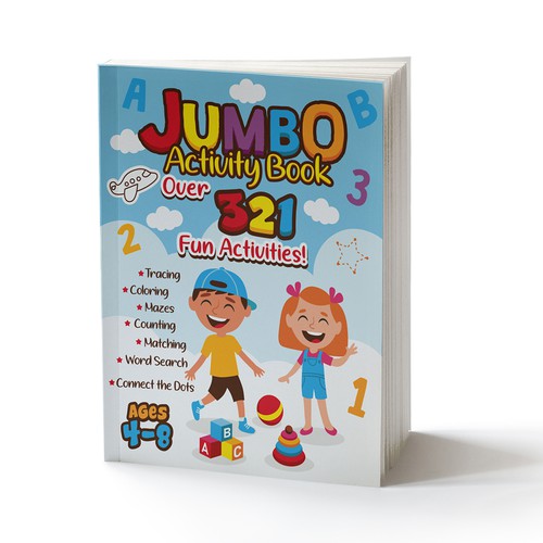 Fun Design for Jumbo Activity Book Design by AdryQ