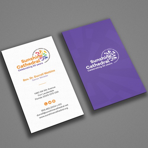 Business Card for Growing Progressing LGBTQ Church Design by AYG design