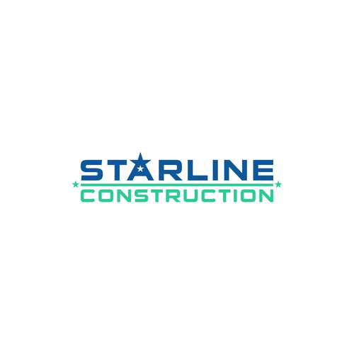 Starline Construction Logo Design by RAKZHAW