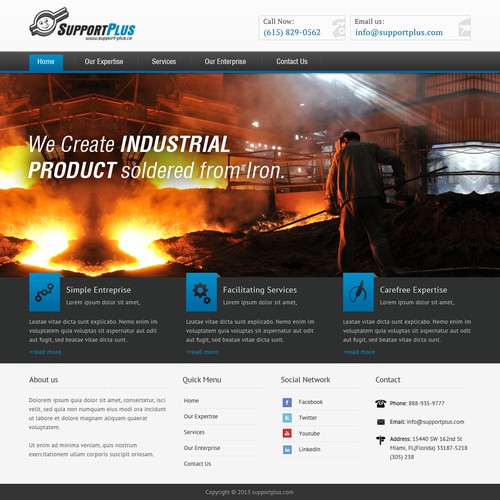 Web page design contest entry by Gendesign