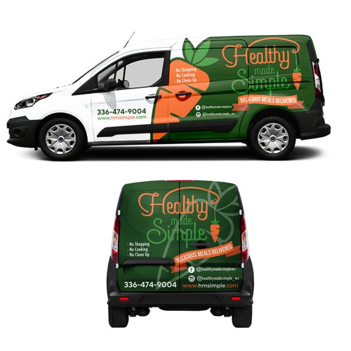 Design an eye popping van wrap for a fresh meal delivery service Design by Anugerah ilahi