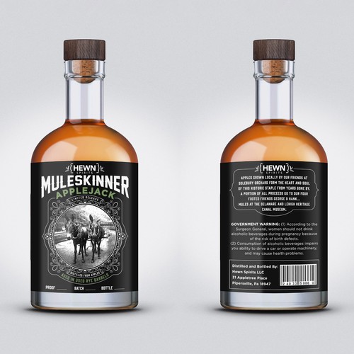 Design Design a Applejack Whiskey Label for my distillery por metaXsu