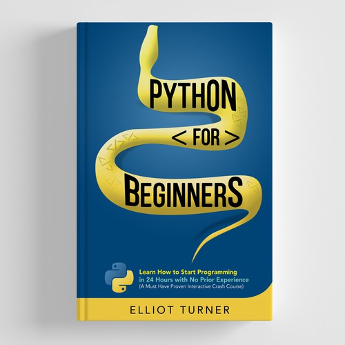 Python Prgramming book cover design (Subtitle must be included on cover) Design réalisé par Mr.TK