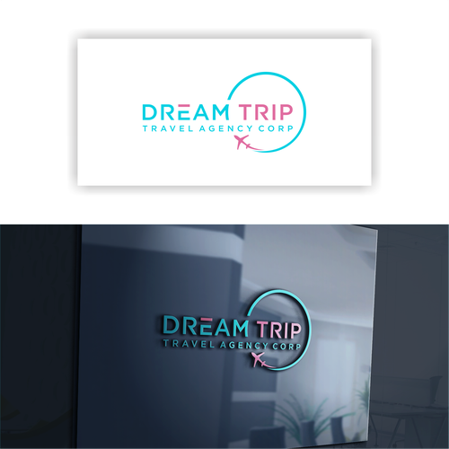 "Dream Trip Travel Agency" winning Logo design