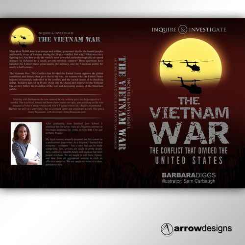 Book cover for the vietnam war | Book cover contest | 99designs