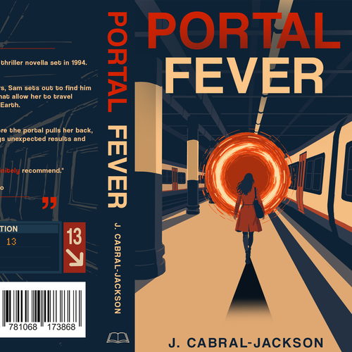 "Design a portal sci-fi book cover" winning Book cover
