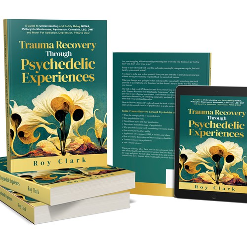 Book Cover Design for Psychedelic Experiences & Trauma Healing Book Design by libzyyy