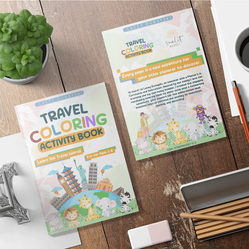 Design title and subtitle for coloring book Design by desh_sign