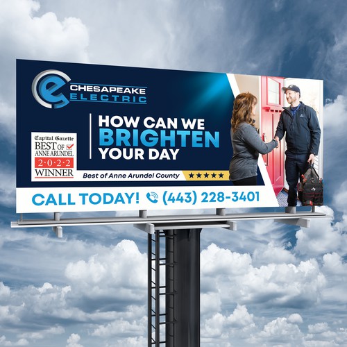 Chesapeake Electric Billboard Design by SoftSkills