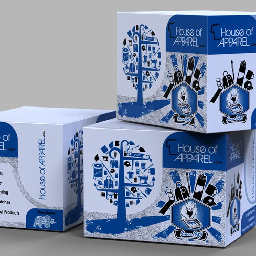 Shipping Box Design Fun T Shirt Company Showcase Our Services Clean Fun Look Other Packaging Or Label Contest 99designs