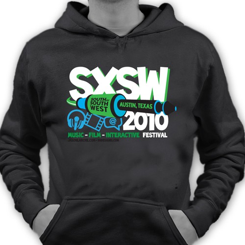 Design Official T-shirt for SXSW 2010  Réalisé par SteveTodd