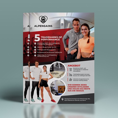 Design di a5 poster design for special gym in the mountains / Community & Training... di Dzhafir