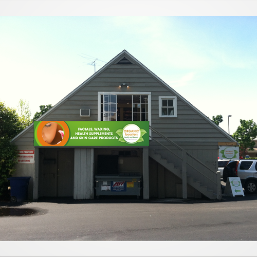 Organic Boosters needs a new signage Design by orric ao