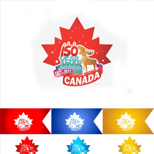 Community contest: Design Canada’s 150th birthday logo! Design by candyyeoh