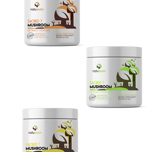 Naturealm Naturealm Sacred 7 Mushroom Extract Powder 8 Oz Organic