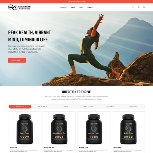 Design Design the "sexiest" and most powerful health supplements website on the planet di Sattvi Art