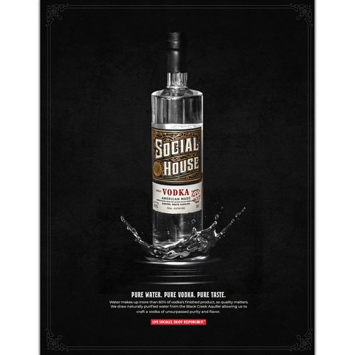 Design Seeking  Creative Ad for Premium Vodka!! por MontzDesign