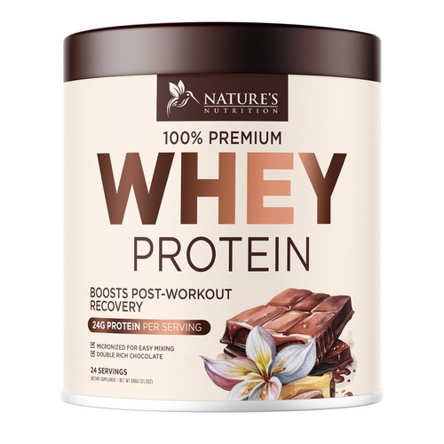 Diseño de Tasty Whey Protein Chocolate Design Needed for Nature's Nutrition de UnderTheSea™