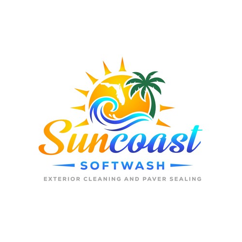 A logo for a softwash company that is appealing and inviting Diseño de Parbati
