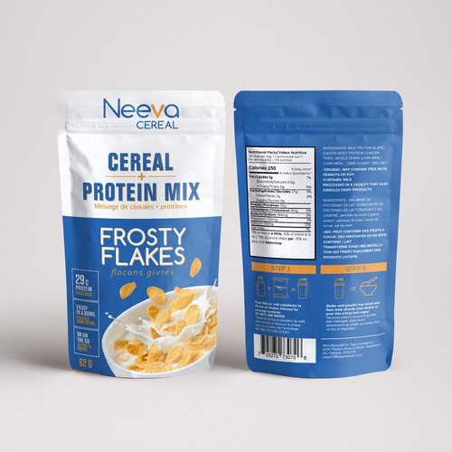 SIMPLE Yet FUN Pouch Design for On-The-Go CEREAL Design by SRAA