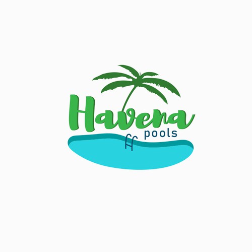 Pool company looking for a tropical  logo and business card Design by Konstant1n™