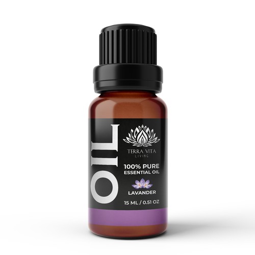 Essential Oil Label Contest Design by Dimario Moretti