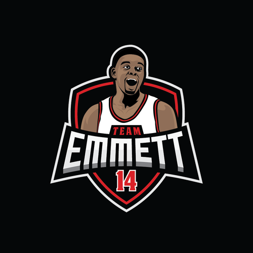 Basketball Logo for Team Emmett - Your Winning Logo Featured on Major Sports Network Réalisé par ES STUDIO