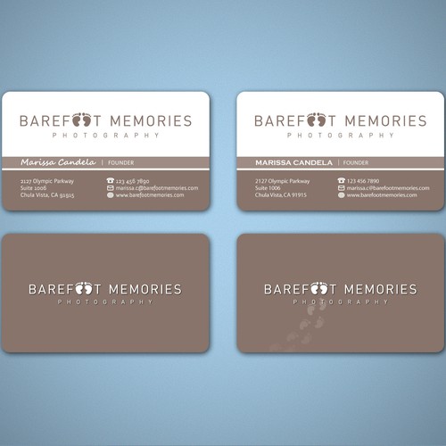 stationery for Barefoot Memories Diseño de Tcmenk