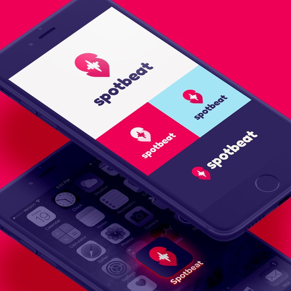 Design by maks.paint titled "spotbeat logo"