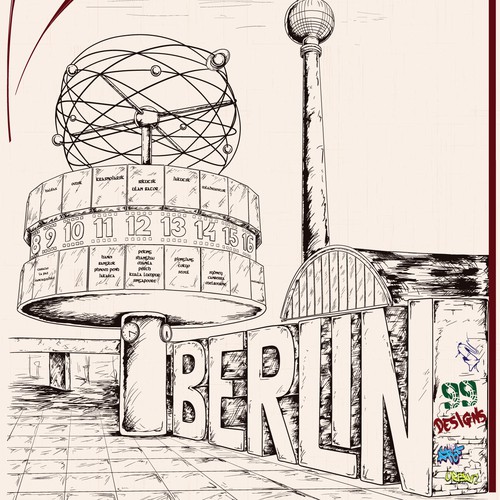 99designs Community Contest: Create a great poster for 99designs' new Berlin office (multiple winners) Diseño de FehaNS
