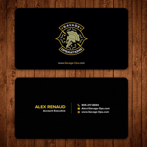 Business Card & Letterhead for Armed Security Agency Design by ™SF_Design™