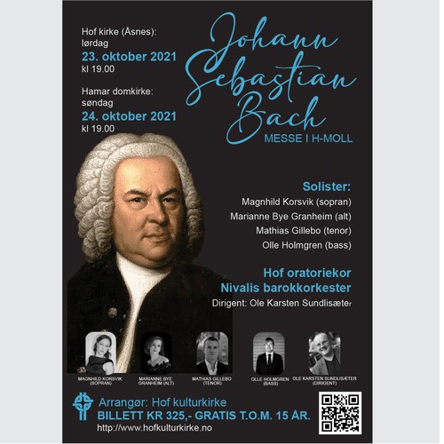 Poster for a choir concert performing Bach's Mass in B minor Ontwerp door Sunamita Silva