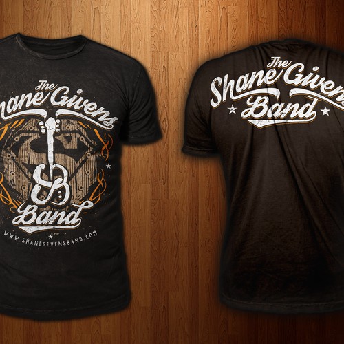 create a t-shirt design for an emerging country rock/southern rock band Design by Wire1