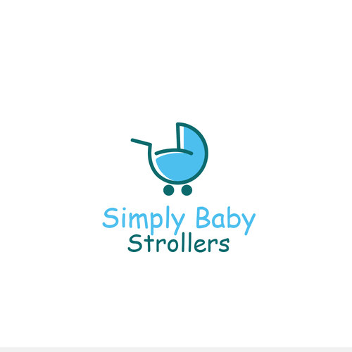 Whimsical Logo Needed For Online Baby Stroller Store Logo Design