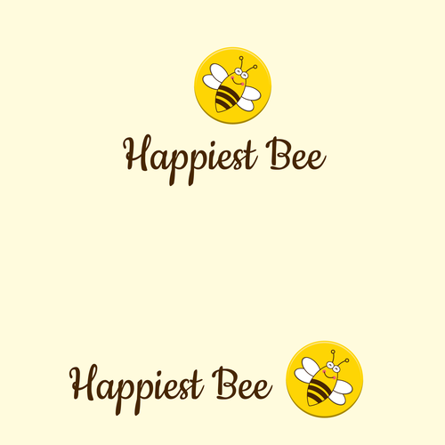 Design a cute, happy logo for Happiest Bee.-ontwerp door marselino™