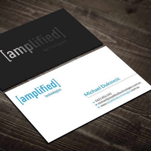 Tech company business card design Design by Rskylight