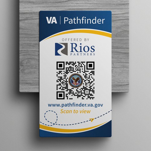 Design QR Code Handout Card for Veteran Care Innovation di SoftSkills