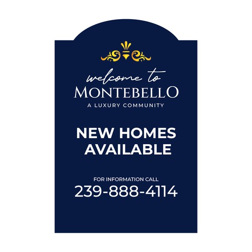 Upscale and Sophisticated New Homes for Sale - Signage Design by Agel Studio