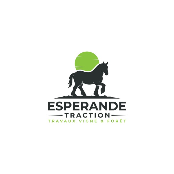 Create a logo for a company working with draft horses