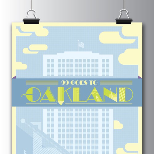 Community Contest: Create a great poster for 99designs' new Oakland office (MULTIPLE WINNERS!) Design by rizkia