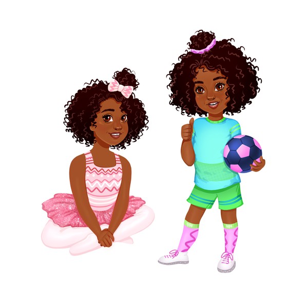 Concept art African-American girl