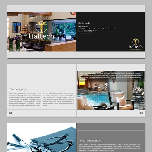 Booklet For Italian Fit Out Company Company Profile And