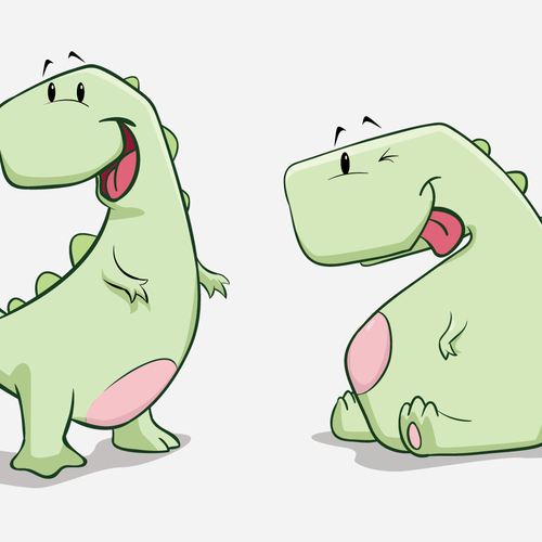 draw a cute T-REX icon/mascot Ontwerp door gabug